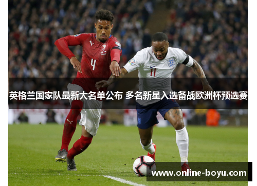 英格兰国家队最新大名单公布 多名新星入选备战欧洲杯预选赛